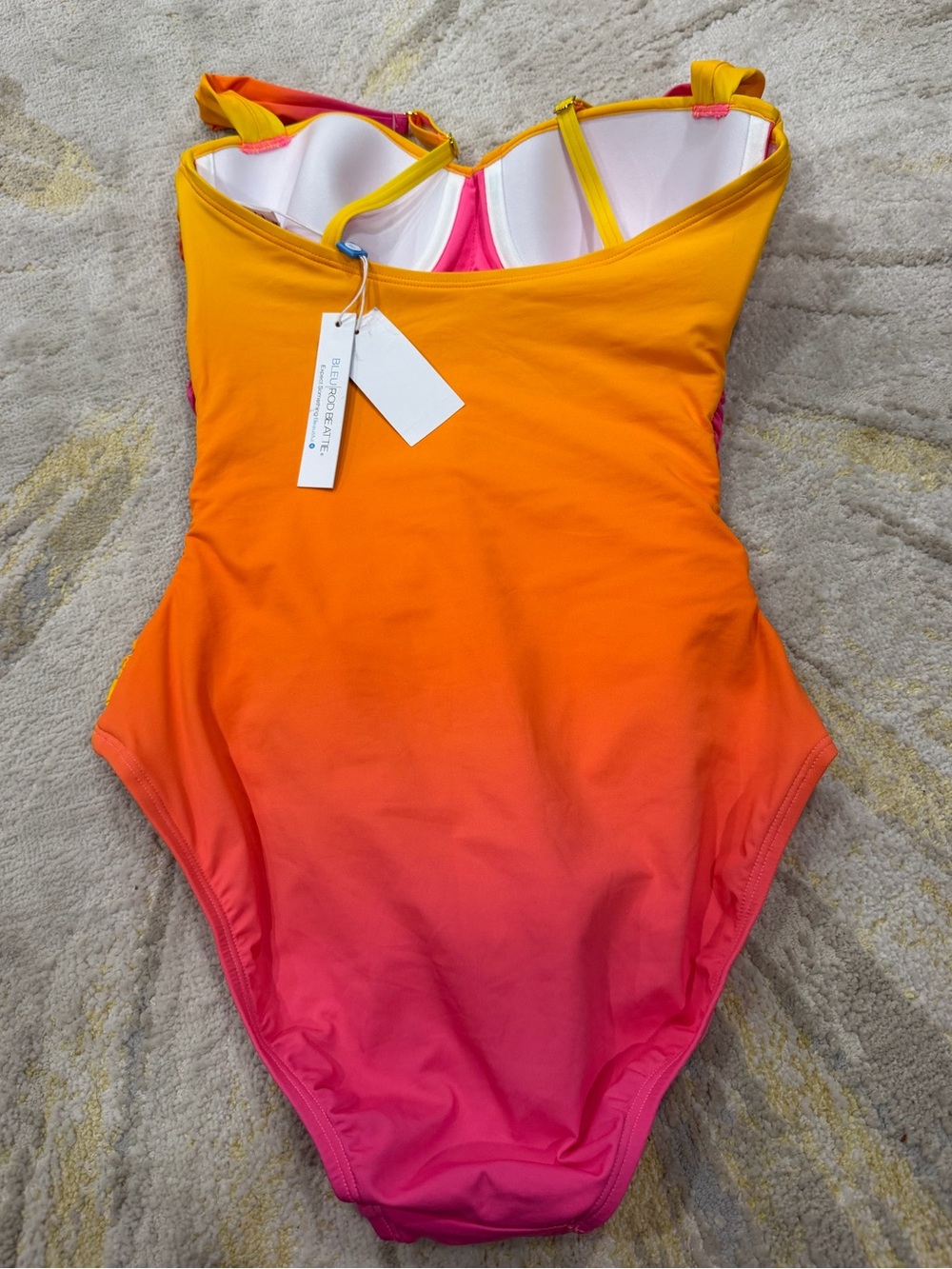 Bleu Rod Beattie Beat The Heat One Piece Swimsuit NWT $125 Size 8 - Picture 10 of 10